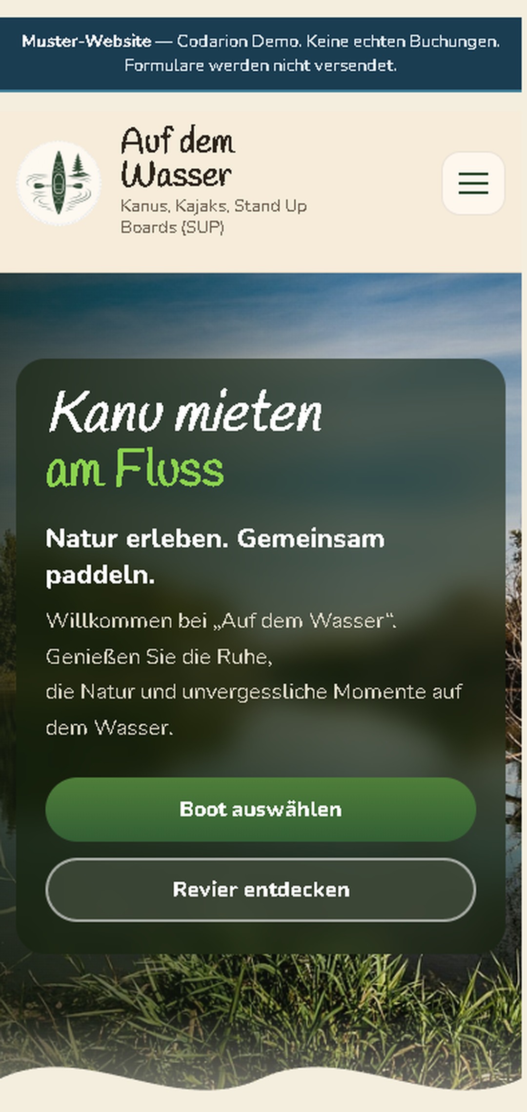 Vorschau: Auf dem Wasser